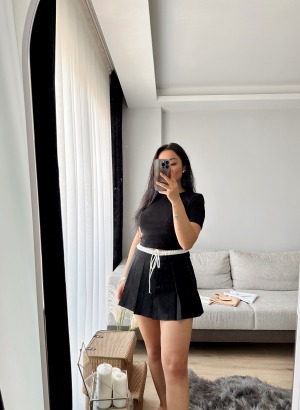 Boxer Detaylı Şort Etek