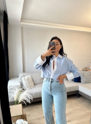 Tasarım Crop Gömlek