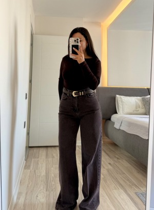 MARKA MODEL STRAİGHT JEAN (KAHVE)