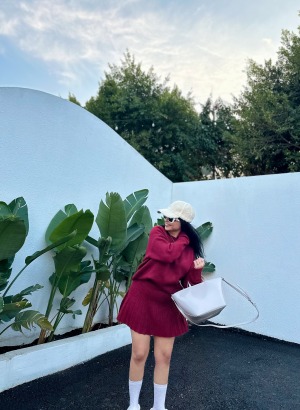 ETEKLİ TRİKO TAKIM (Bordo)