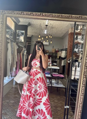 DESENLİ İKİLİ TAKIM (Kırmızı)