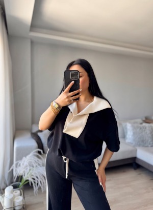 KISA KOLLU GARNİLİ TAKIM