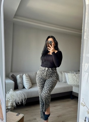 ORJ ZARA MOM JEAN (leopar)